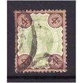 GREAT BRITAIN 1887 QV SG 205a 4d GREEN AND BROW...