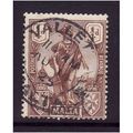 MALTA 1922 SG 123 1/4d CHOCOLATE BROWN FINE USED#3