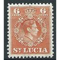 St Lucia 1949 SG151 6c Orange Mounted Mint ....