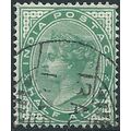 India 1900 SG114 1/2a Yellow-Green Fine Used .. ..