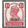 Patiala (ICS) 1944 SG106 1a Carmine Mounted Min...