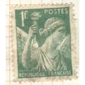 France 1939 - SG643 - 1fr green - Iris - used 2