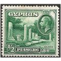 Cyprus 1934 SG134 1/2pi Green Mounted Mint ..