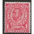 1911 SG329 1d Carmine Die B Very Lightly Mounte...