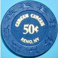 Circus Circus. 50¢ Casino Chip. Reno, NV. Y47a.