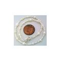 White Freshwater Pearl Beaded Anklet Bracelet