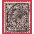 GB KGV 1913 9d DEEP AGATE SG393 GU CDS