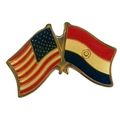 United States and Paraguay Flag Hat Tac or Lape...