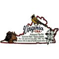 Virginia the Old Dominion State Outline Montage...