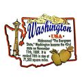 Washington the Evergreen State Outline Montage ...