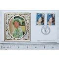 1987 first day cover silk Her Majesty the Queen...