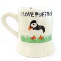 I Love Puffins Mug Ceramic Tankyard Style 9.5 CM