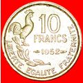 COCK (1950-1959): FRANCE ★10 FRANCS 1952!★LOW S...