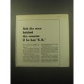 1959 Schenley Gin Ad - Ask the man behind the counter if he has S.A.