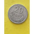 Umlaufmünze Polen 20 Groszy 1962