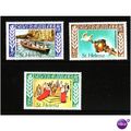 ST HELENA 1977 SILVER JUBILEE SET 3 VALS U/M MINT