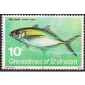 GRENADINES, FISH, Bar Jack, green 1981, 10c
