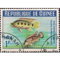 GUINEA, FISH, Hemichromis fasciatus, blue 1964, 1F
