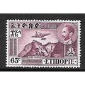 ETHIOPIA 1947 AIR 65c PURPLE AMBA ALAGI SG380B ...