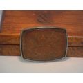 Pre-owned Metal & Leather Engraved Canada Belt ...