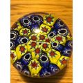 Glass Paper Weight with inside Star Pattern