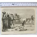 Vintage engraving: French Peasants from the Val...