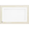 Large 3D Shabby Chic Cream Wood Box Display Whi...