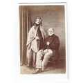 Victorian cdv photo elderly couple lady standin...