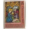 Antigua 1969 Xmas stained Glass Windows 10c Nat...