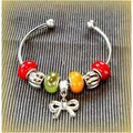 Love Knot Charm European Beads Silver Plated Br...