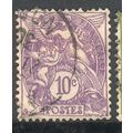 France 1929 - 10c violet - "Blanc Type" - used