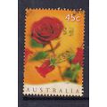 AUSTRALIA 1997 ST VALENTINES DAY ROSE USED SG16...