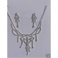 Crystal Necklace Wedding Style Chandelier Earri...