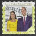 AUS 2014 70c 'ROYAL VISIT 2014' FINE USED (EBID...