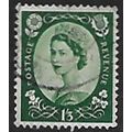 SG 530: 1/3d. green Definitive Stamp: Queen Eli...