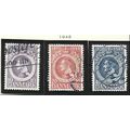 Denmark Stamps Scott #294 To 296, Used