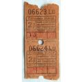 Vintage: Calderdale District 2p bus ticket x 2