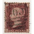 sg43 1d red plate 171 FINE USED " I I " (reds)