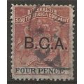 British Central Africa 1891 SG3 4d Reddish-Ches...
