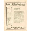 T T WORD SUPPLY COMPANY 1928 rotary drilling eq...