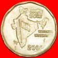 MAP: INDIA ★ 2 RUPEES 2002 NOIDA MINT LUSTER! L...