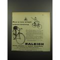 1955 Raleigh Bicycle Ad - How to lose weight without straining