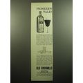 1957 Old Bushmills Whiskey Ad - Pioneer's Tale