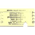 Severn Valley Railway Edmondson Ticket - Bridgn...