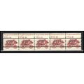 1898Ab 4c Stagecoach Fine MNH Dry Gum PNC 5/5 L...