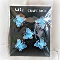 MIC Pack of 5 blue silver glitter nylon mesh Bu...