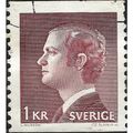 SWEDEN, King Carl Gustaf XVI, red-violet 1976, ...