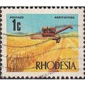 Rhodesia QEII 1970 1c Harvesting Wheat Used SG ...
