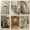 6 vintage French postcards - Saint Denis