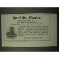 1918 Hotel St. Charles Ad - Atlantic City, NJ